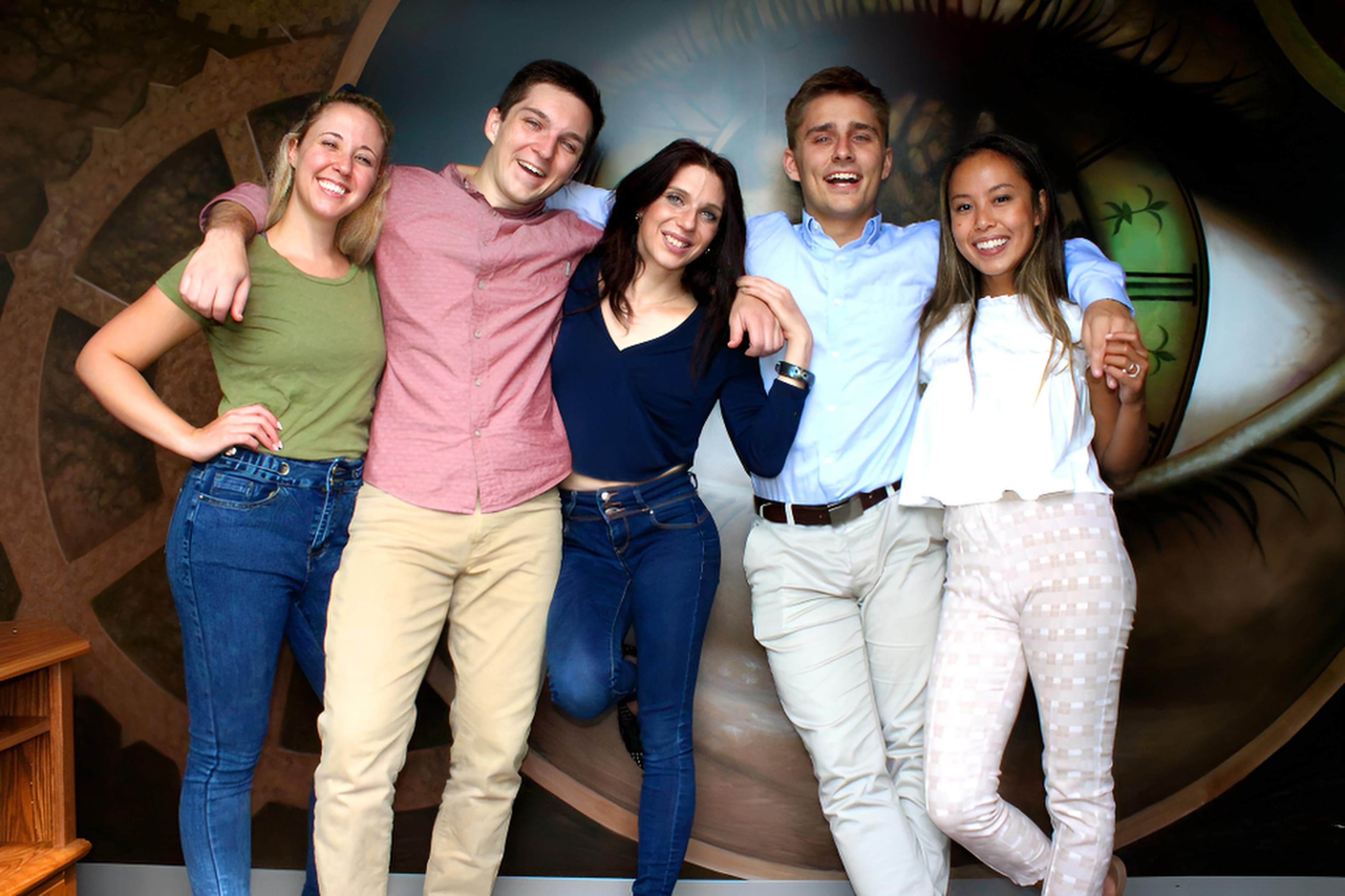Friends enjoying an Escape Room Mystery adventure