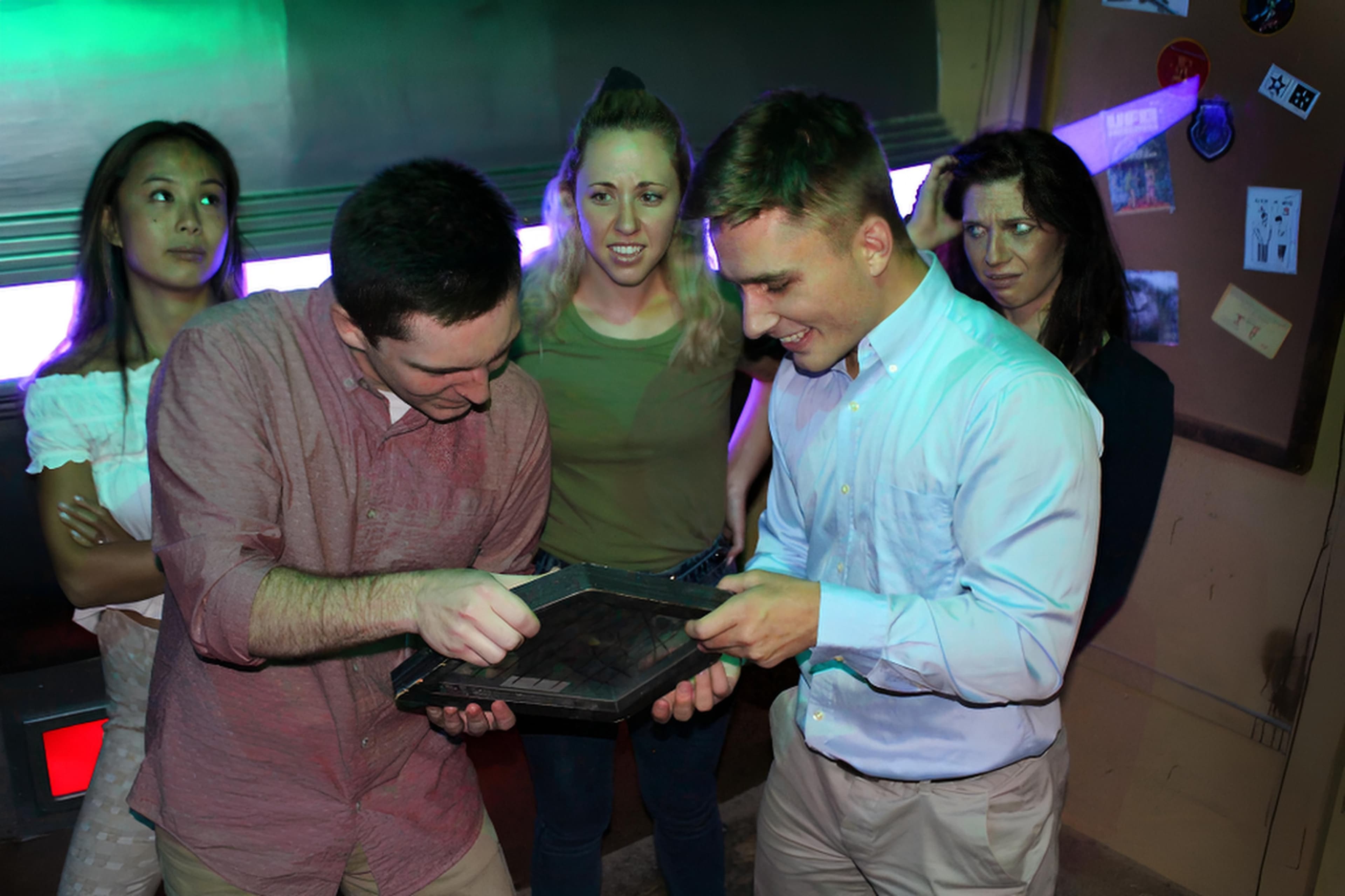 A group working together during the Area 51 mission